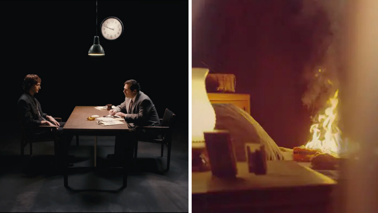 Scènes de la série « Le voyeur pyromane ».