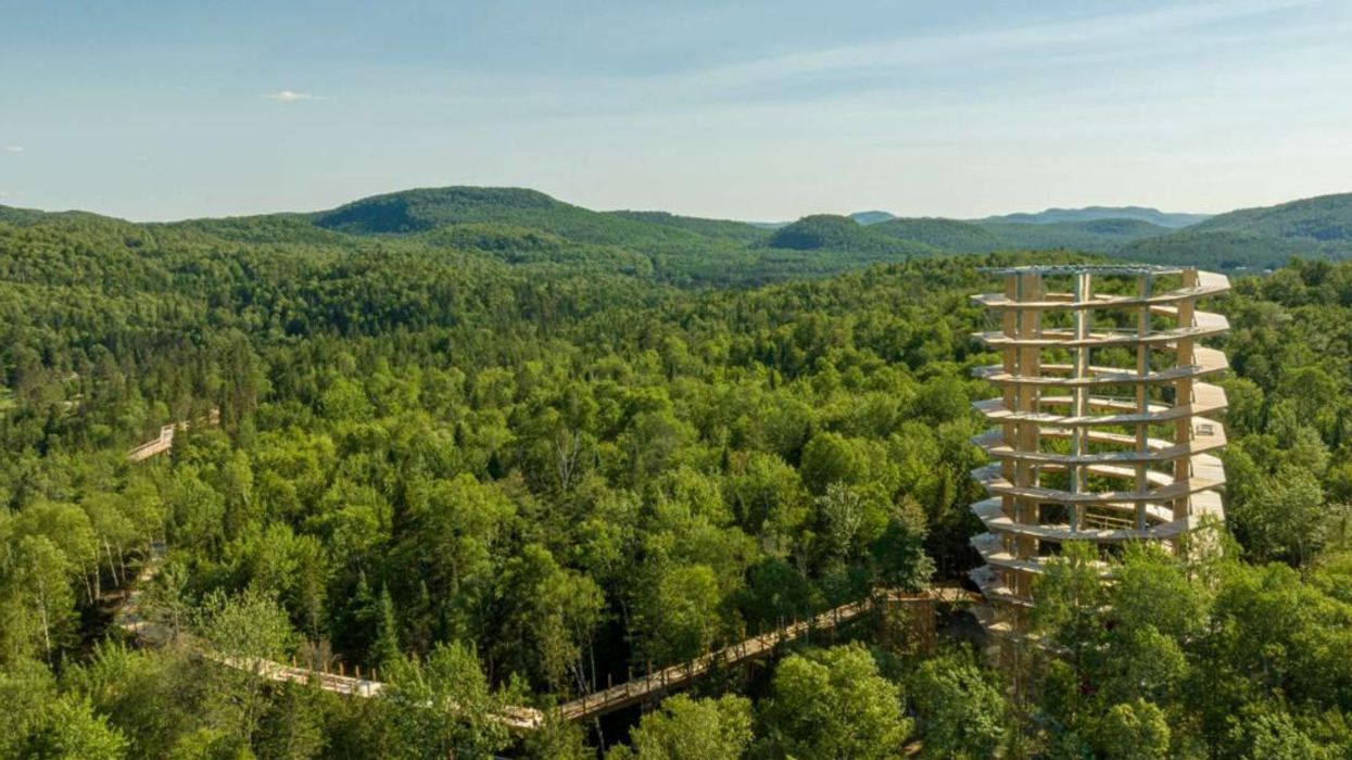 Sentier des cimes Laurentides.