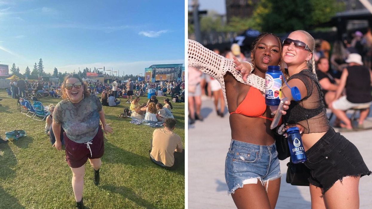 Sommo Fest, plage de Cavendish, Î.-P.-É. À droite : Osheaga, Montréal, QC.