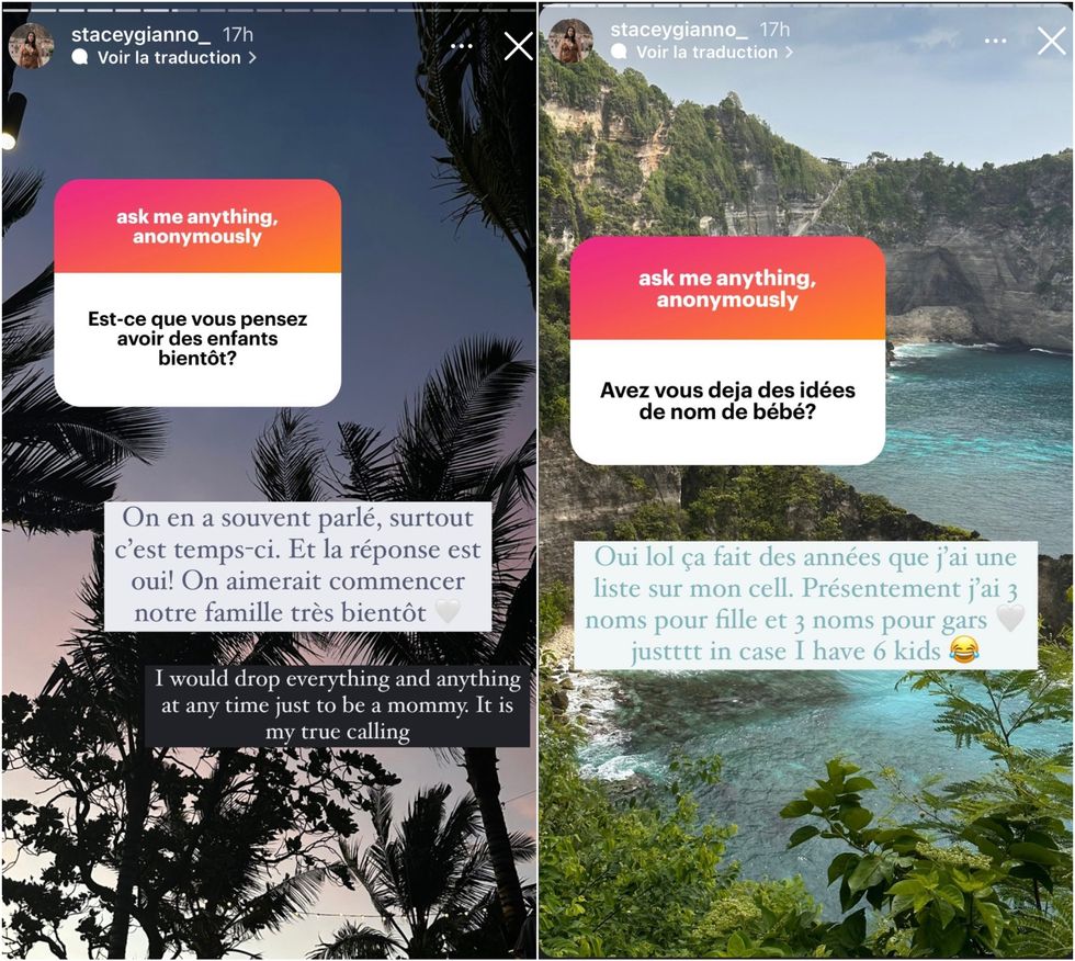 Stacey parle d'avoir des enfants avec Jamie.