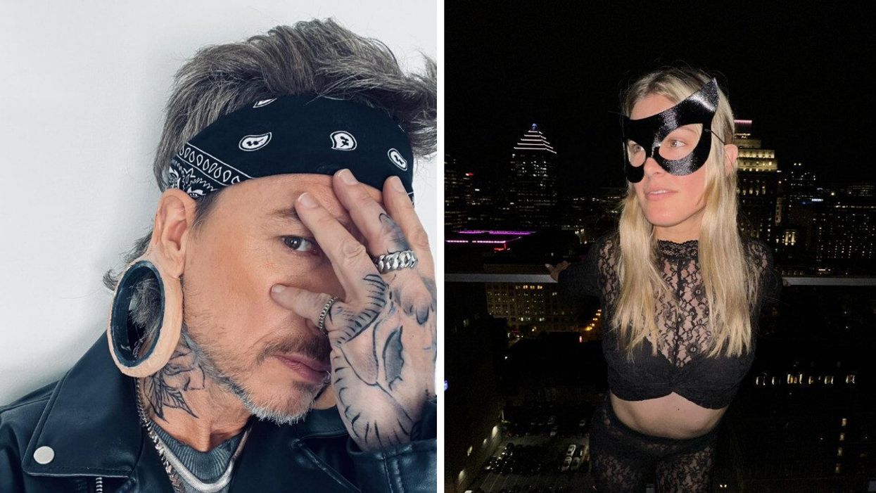 Stéphane Rousseau. Droite : Eugenie Bouchard.