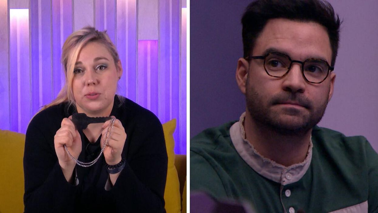 Stéphanie Harvey, la gagnante de Big Brother Célébrités 2. Droite : Alexandre Despatie de Big Brother Célébrités 3.