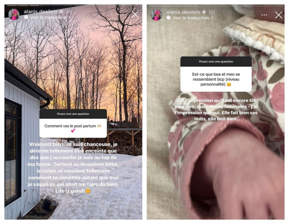 Stories d'Alanis Desilets.