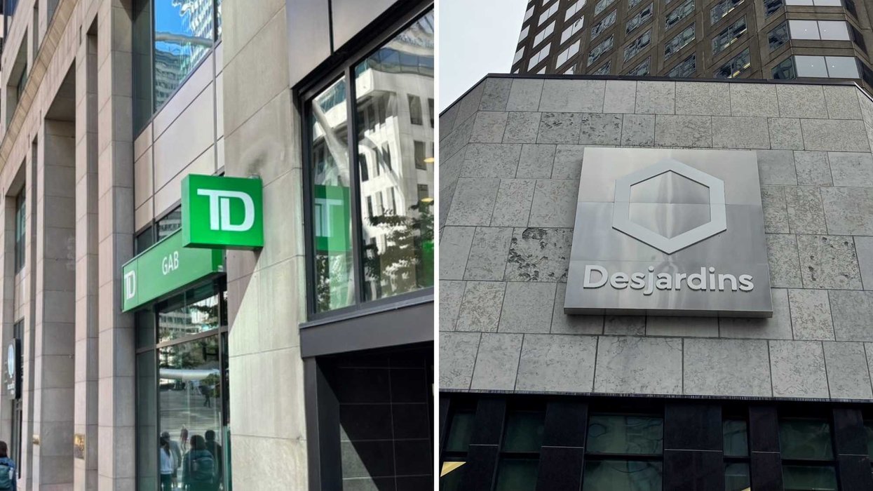 TD. Droite : Desjardins.