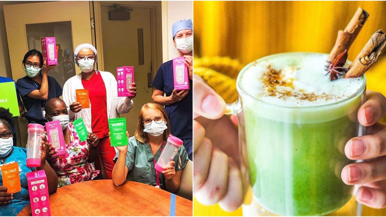 Teangle donne du matcha aux travailleurs de la santé du Québec