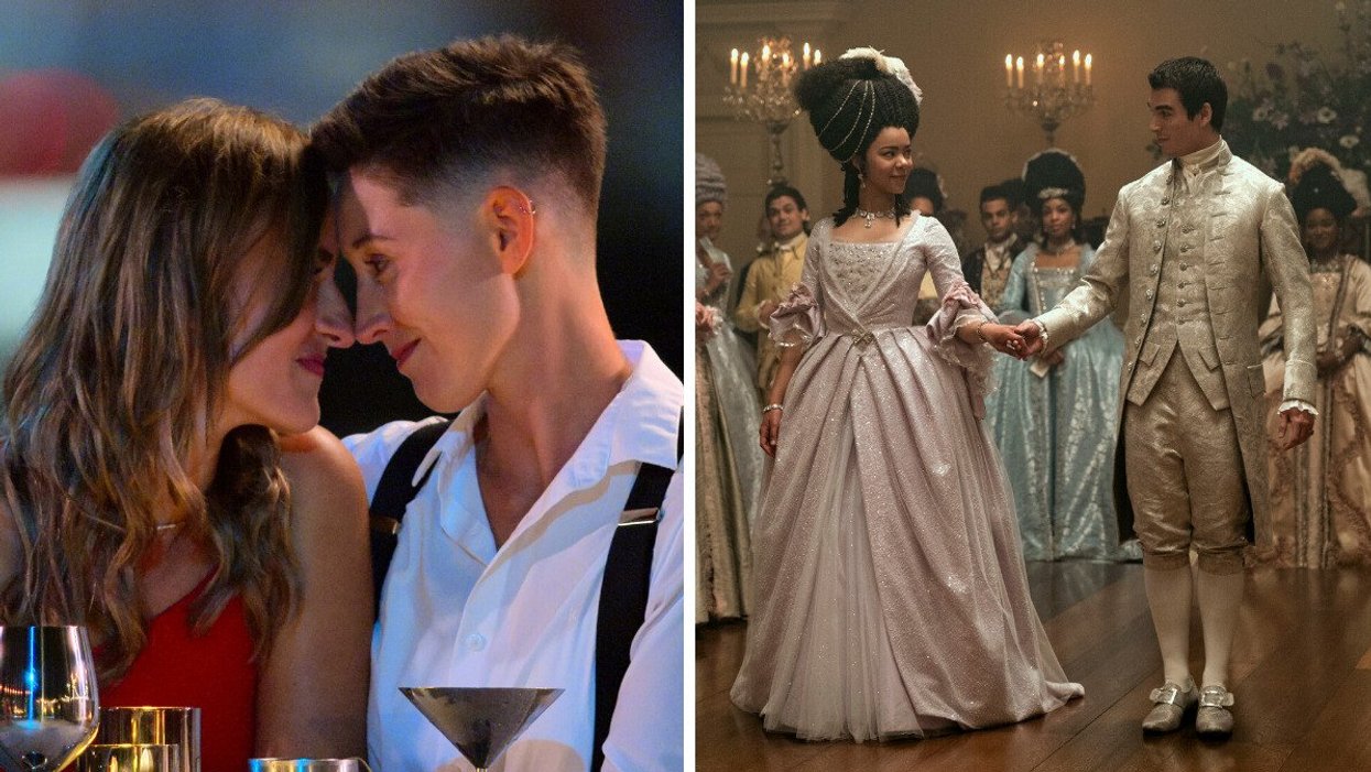 The Ultimatum: Queer Love. Droite : Queen Charlotte: A Bridgerton Story.