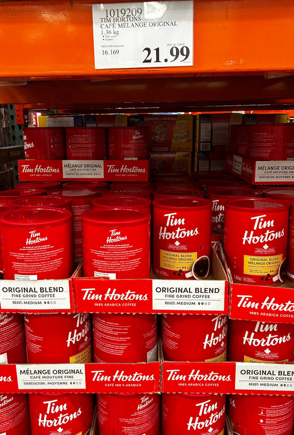 Tim Hortons - Caf\u00e9 m\u00e9lange original.
