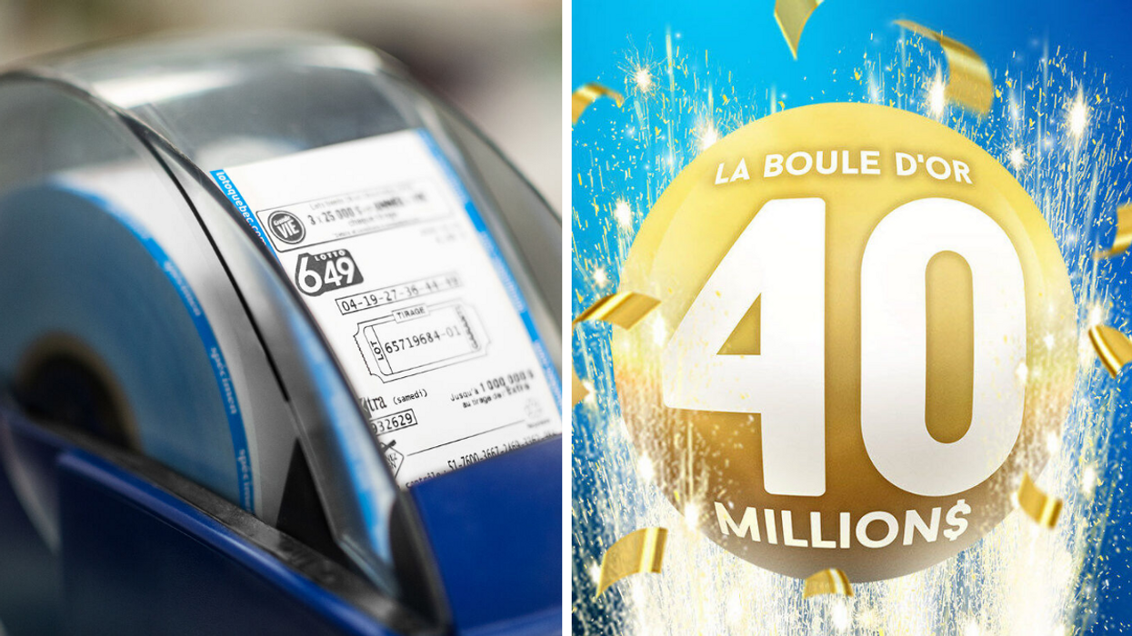Tirage 649. Droite : Boule d'or 40 millions.