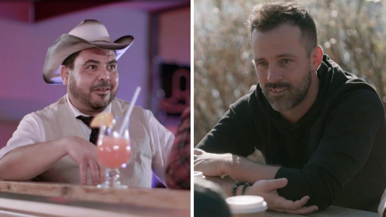 Tommy de 5 gars pour moi. Droite : Dany de 5 gars pour moi.