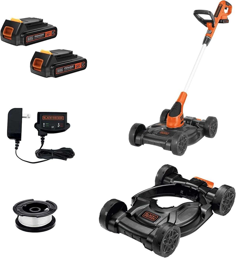 Tondeuse \u00e0 gazon sans fil 3-en-1 avec deux batteries 20 V MAX et coupe-bordure convertible sur le site d'Amazon Prime