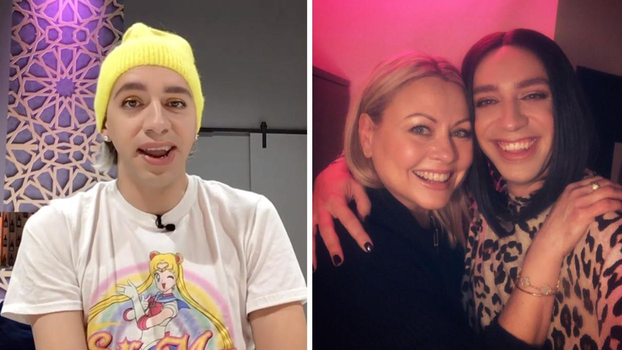 Tranna Wintour à Big Brother Célébrités. Droite : Mitsou Gélinas et Tranna Wintour. 