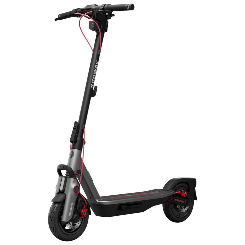 Trottinette \u00e9lectrique Segway noire avec d\u00e9tails rouges