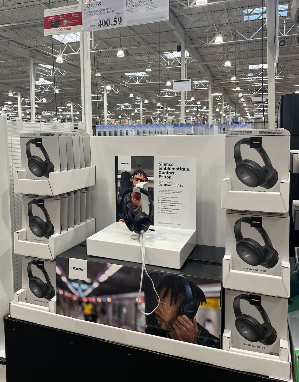 \u00c9couteurs Bose au Costco.
