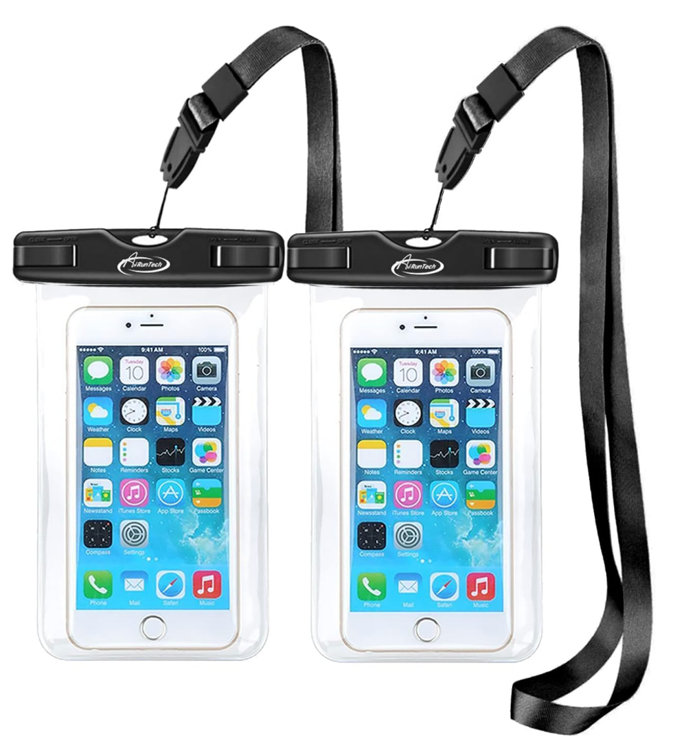 \u00c9tuis \u00e9tanches pour t\u00e9l\u00e9phone et effets personnels.