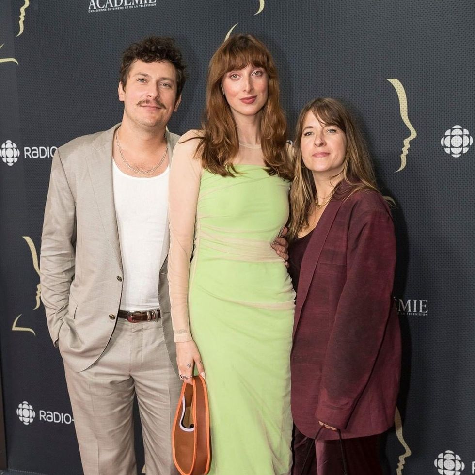 \u200b Guillaume Laurin, Sarah-Maude Beauchesne et Catherine Therrien aux G\u00e9meaux.