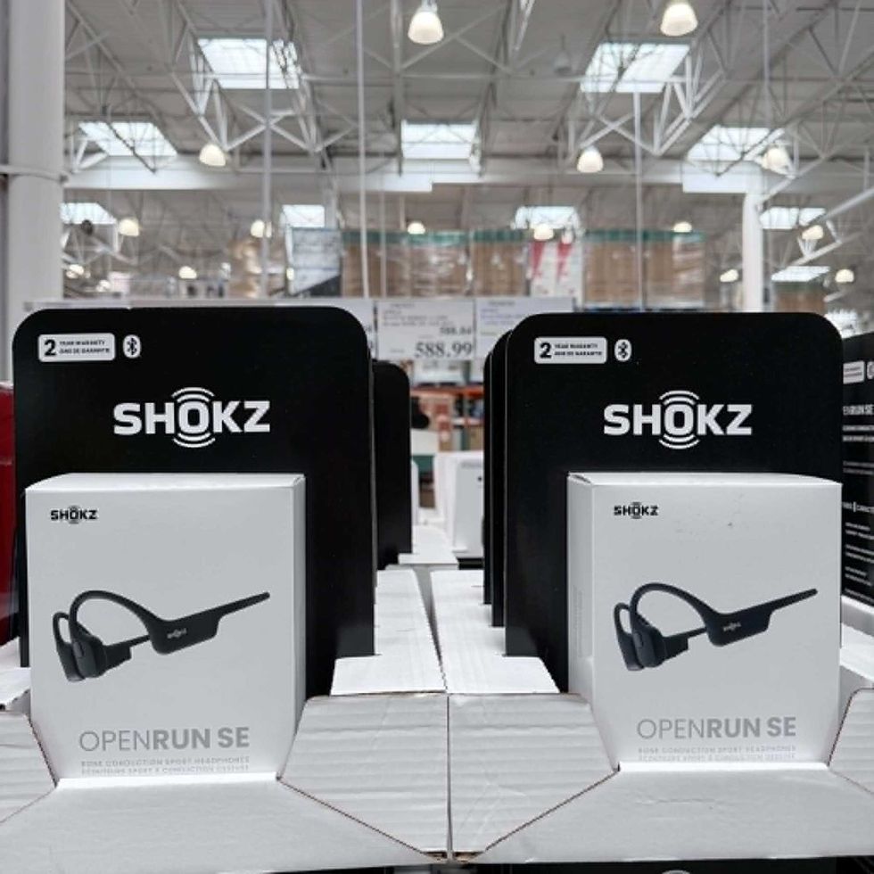 \u200b\u00c9couteurs sport de la marque Shokz en vente au Costco pour 129,99 $.