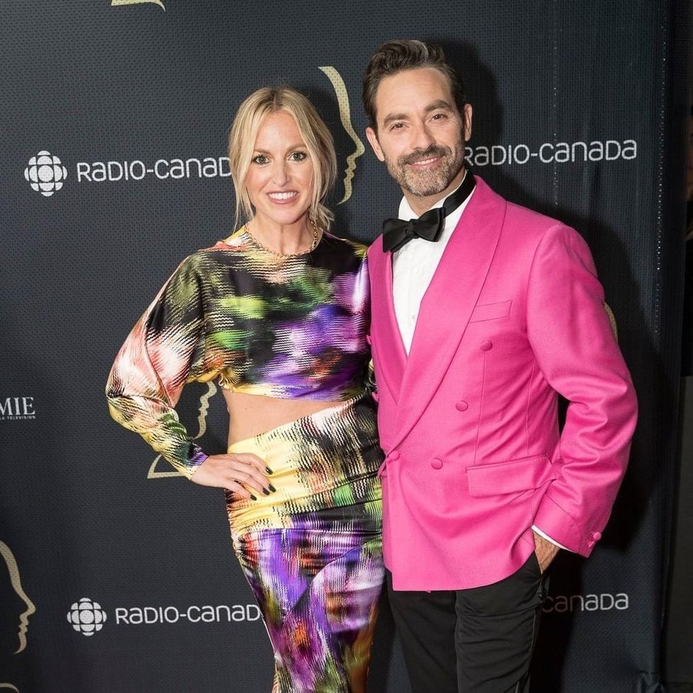 \u200b\u00c9mily B\u00e9gin et Guillaume Lemay-Thivierge aux G\u00e9meaux.