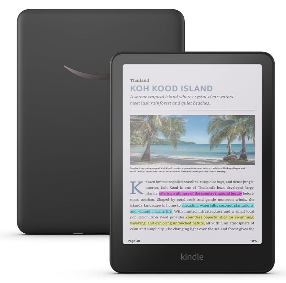 \u200bAmazon Kindle Colorsoft 16 Go (mod\u00e8le le plus r\u00e9cent) \u2013 Sans publicit\u00e9, \u00e9cran couleur