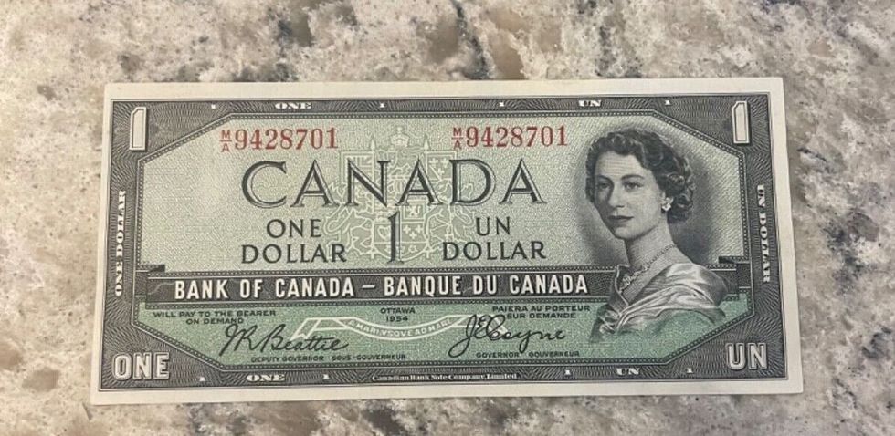 \u200bBillet de 1 $ recherch\u00e9.