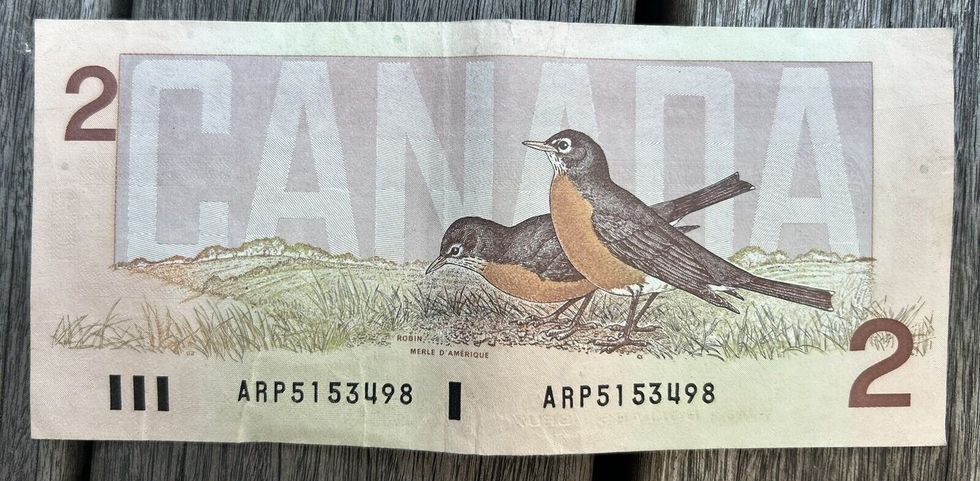 \u200bBillet de 2 $.