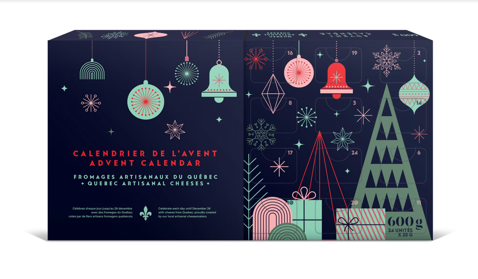 \u200bCalendrier de l'avent des fromages artisanaux du Qu\u00e9bec