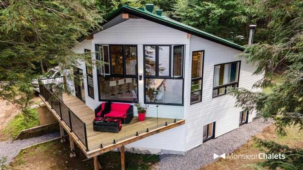 \u200bChalet \u00e0 louer dans les Laurentides.