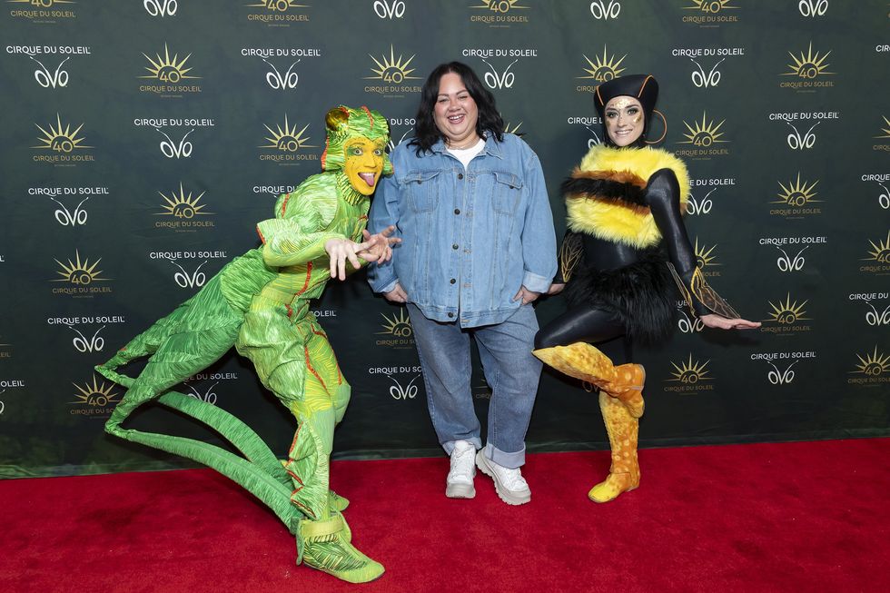 \u200bDuchelle sur le tapis rouge d'OVO du Cirque du Soleil.