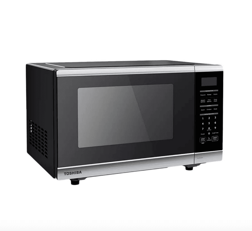 \u200bFour \u00e0 micro-ondes Toshiba, acier inoxydable avec capteur intelligent