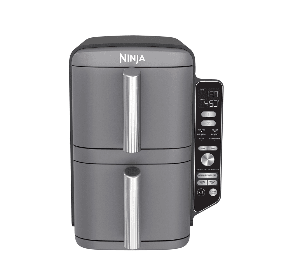 \u200bFriteuse \u00e0 air chaud \u00e0 deux paniers Ninja DoubleStack XL Dual Zone, 6-en-1, 10 pintes