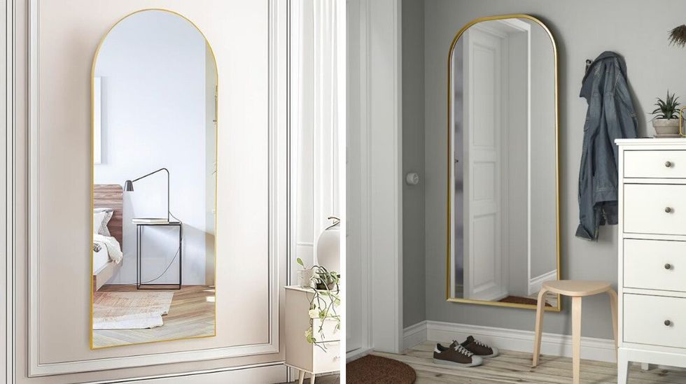 \u200bGLASHOM Miroir d'Amazon. Droite : R\u00c5MEBO Miroir du IKEA.