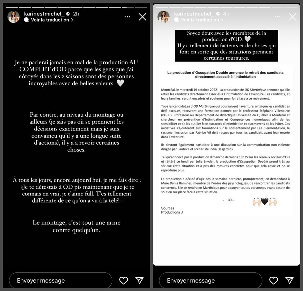 \u200bKarine St-Michel parle de son exp\u00e9rience \u00e0 OD.
