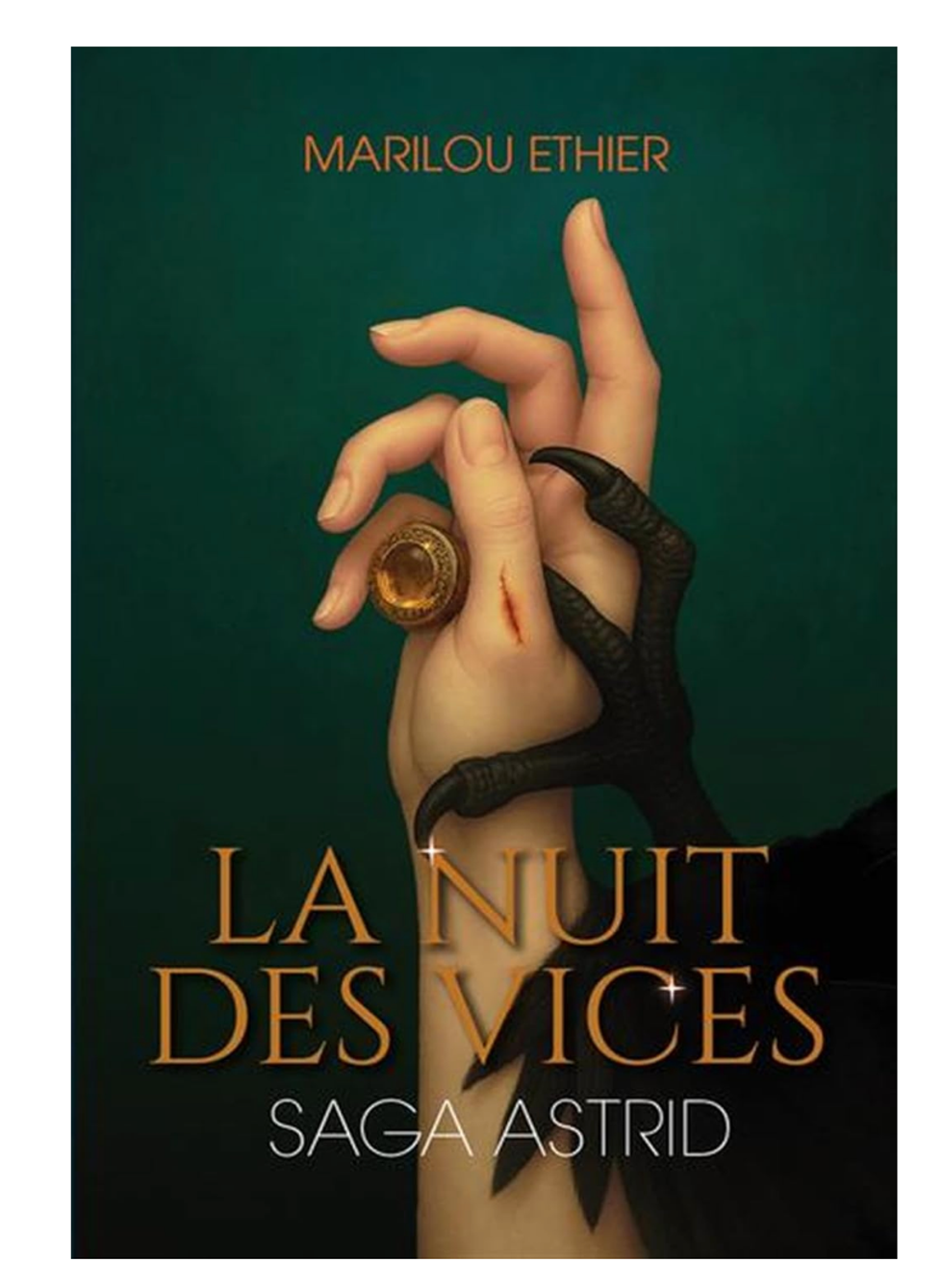 \u200bLa couverture du livre \u00ab La nuit des vices \u00bb de Marilou Ethier.