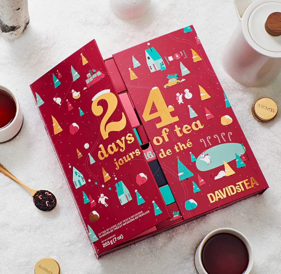\u200bLe calendrier 24 jours de th\u00e9 DAVIDsTEA.