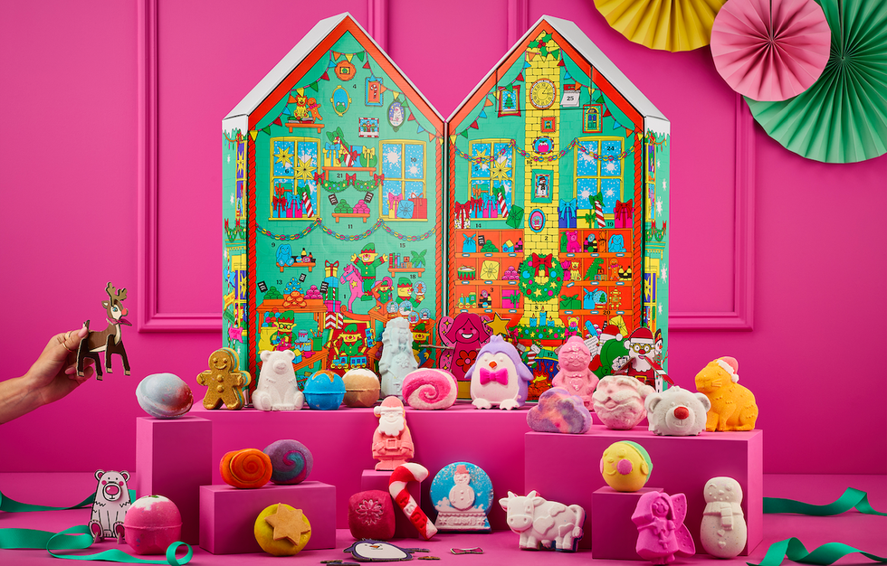 \u200bLe calendrier de 25 jours de No\u00ebl Lush.