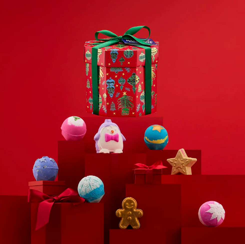 \u200bLe coffret Christmas Bathtime Favorites de Lush.