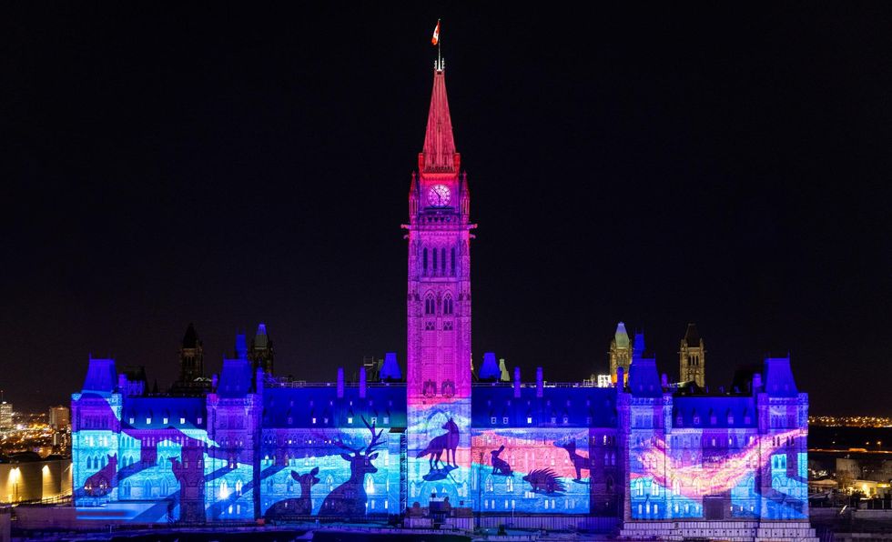 \u200bLumi\u00e8re d'hiver au Canada.