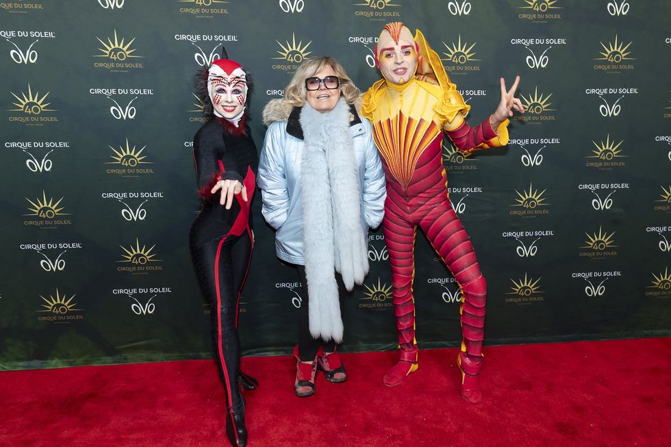 \u200bMichelle Richard  sur le tapis rouge d'OVO du Cirque du Soleil.
