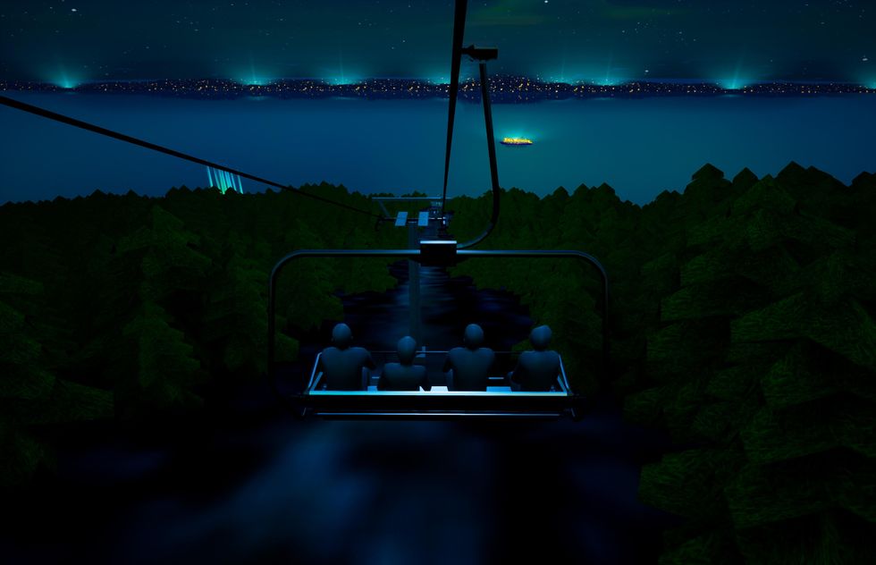 \u200bNouveau parcours illumin\u00e9 au Massif de Charlevoix.