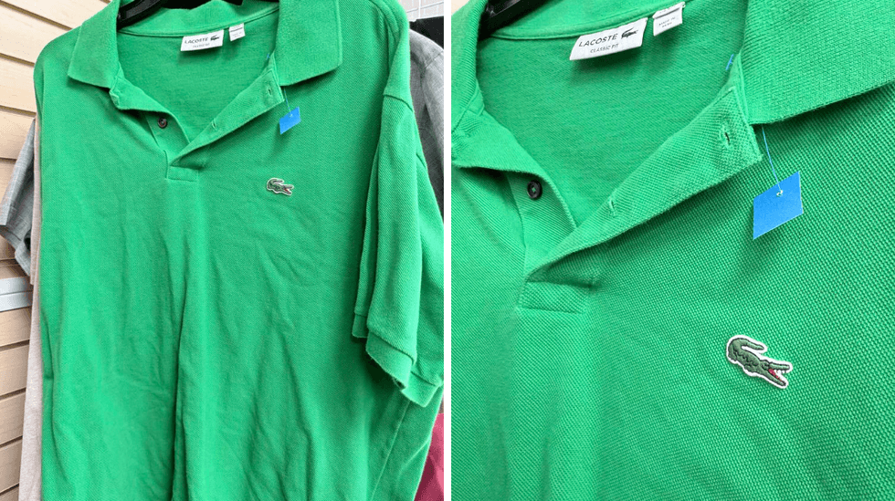 \u200bPolo Lacoste vert en vente Au Grenier Populaire des Basses-Laurentides pour 2 $.