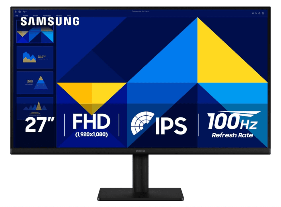 \u200bSamsung : Moniteur essentiel de 27 pouces.