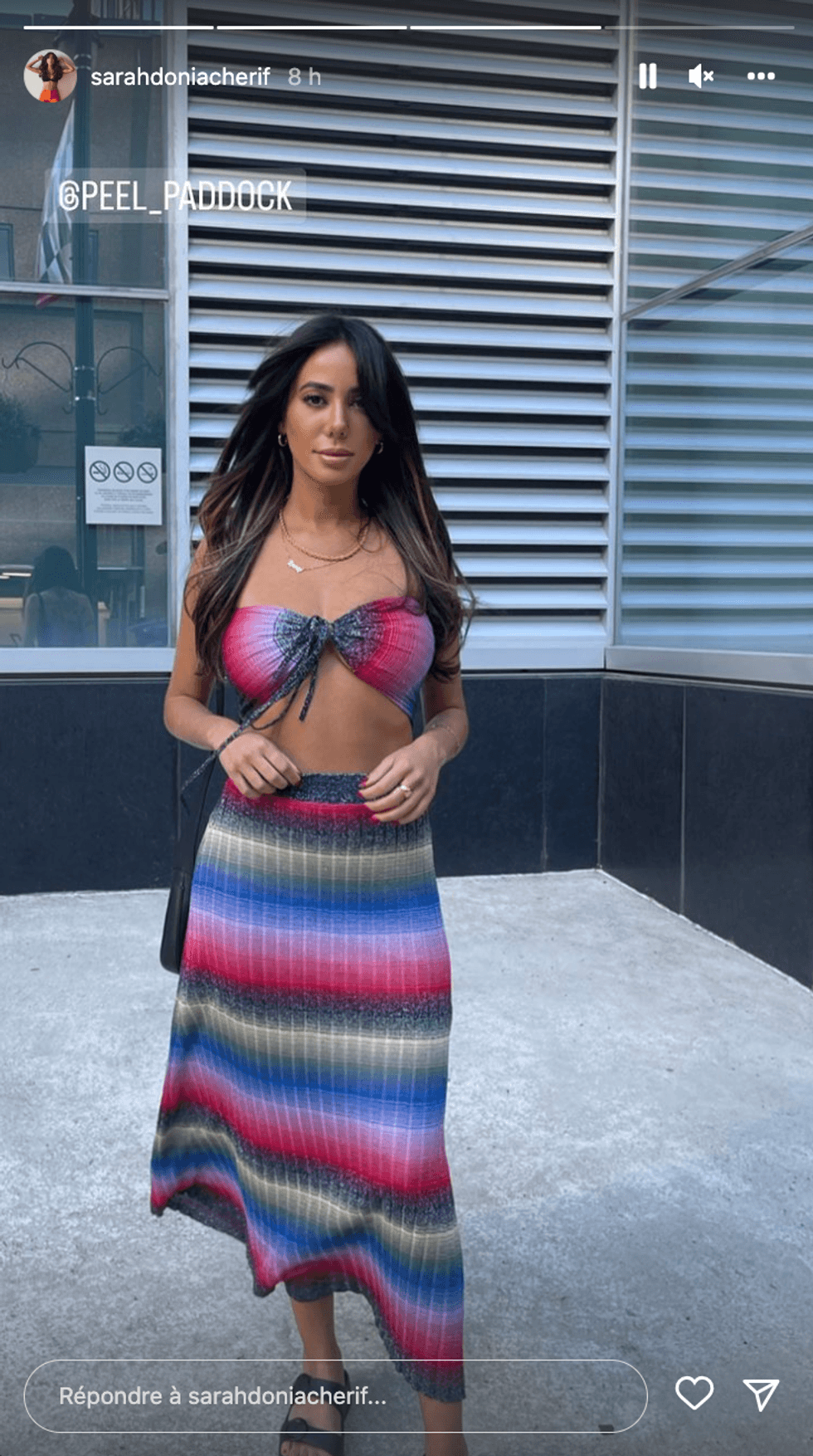 \u200bSarah-Donia Cherif lors du week-end du Grand Prix \u00e0 Montr\u00e9al.