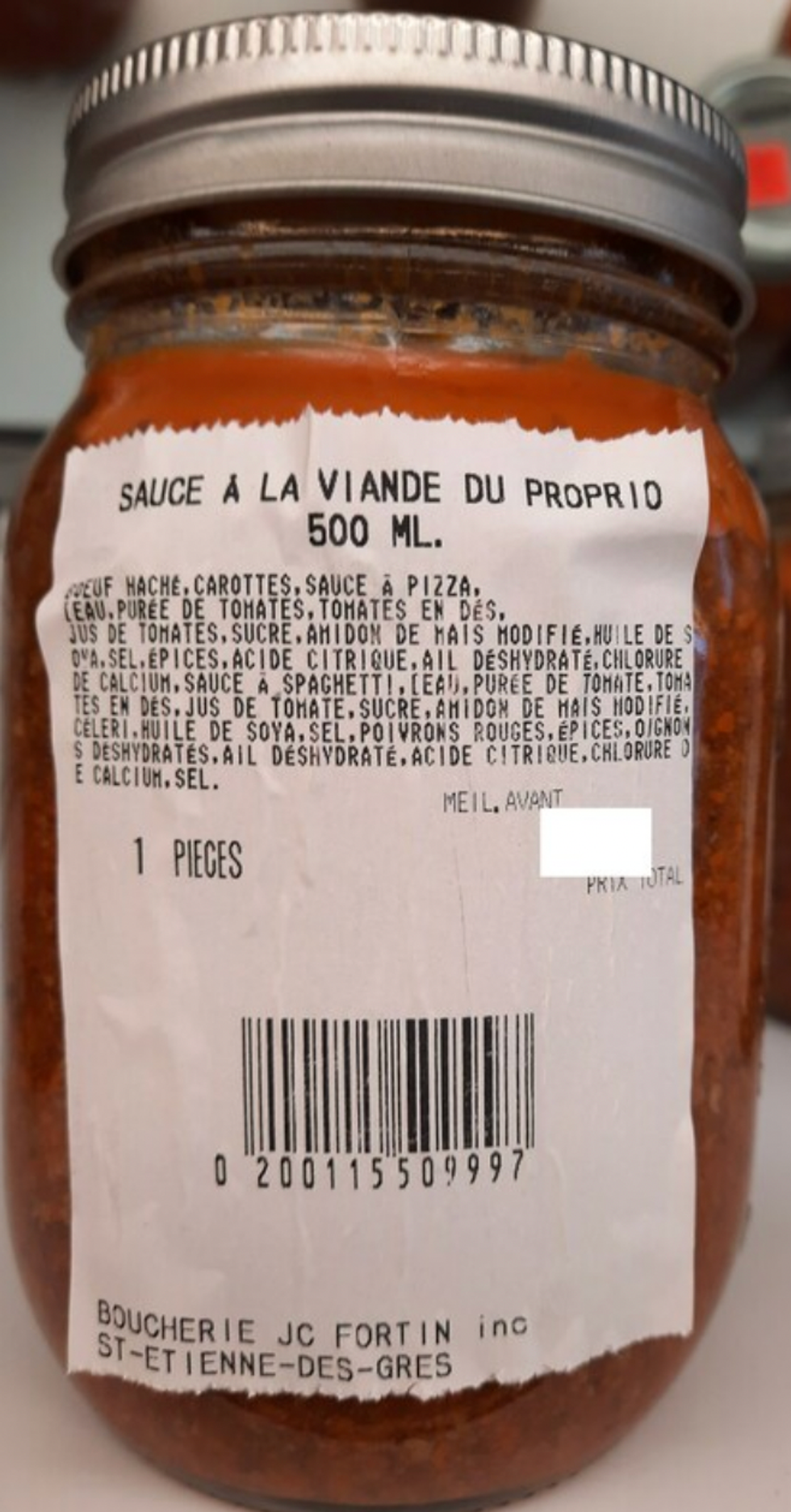 \u200bSauce \u00e0 la viande du proprio de la Boucherie J.C. Fortin inc.