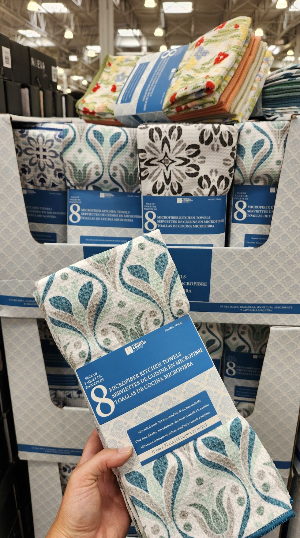 \u200bServiettes de cuisine en microfibre.