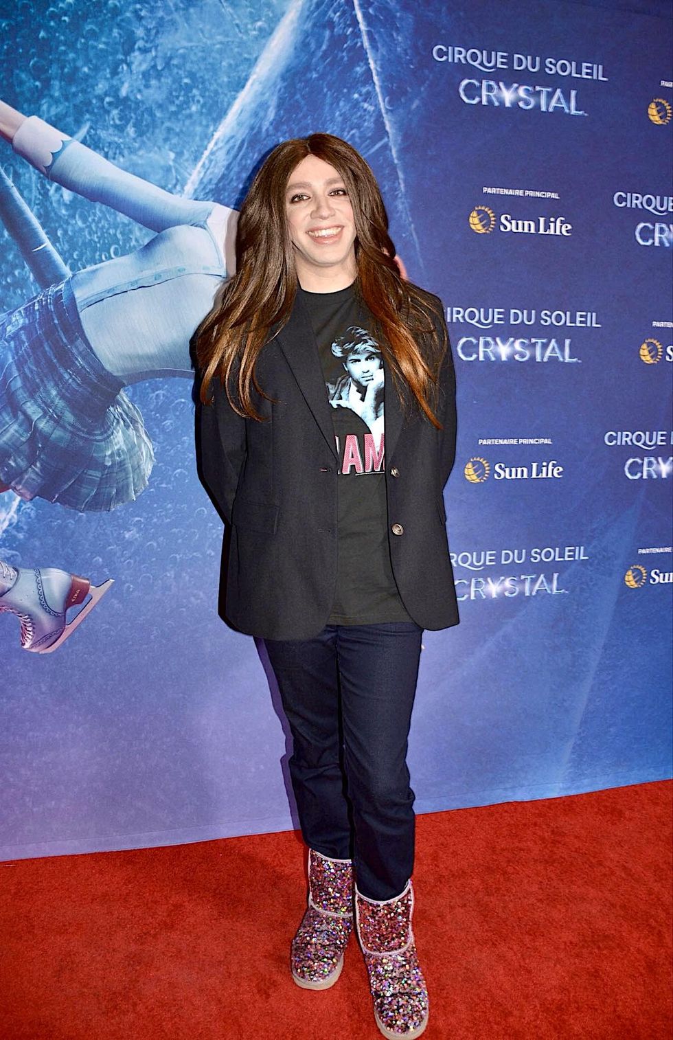 \u200bTranna Wintour sur le tapis rouge du Cirque du Soleil.