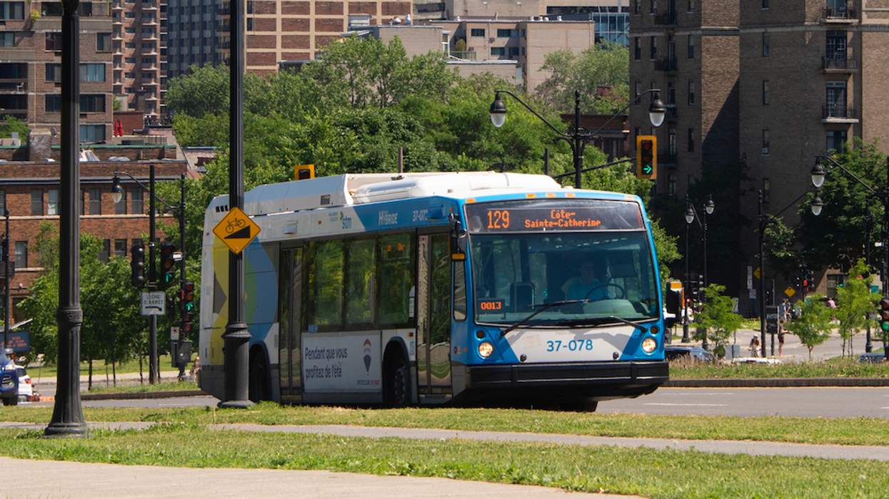 Un autobus à Montréal.