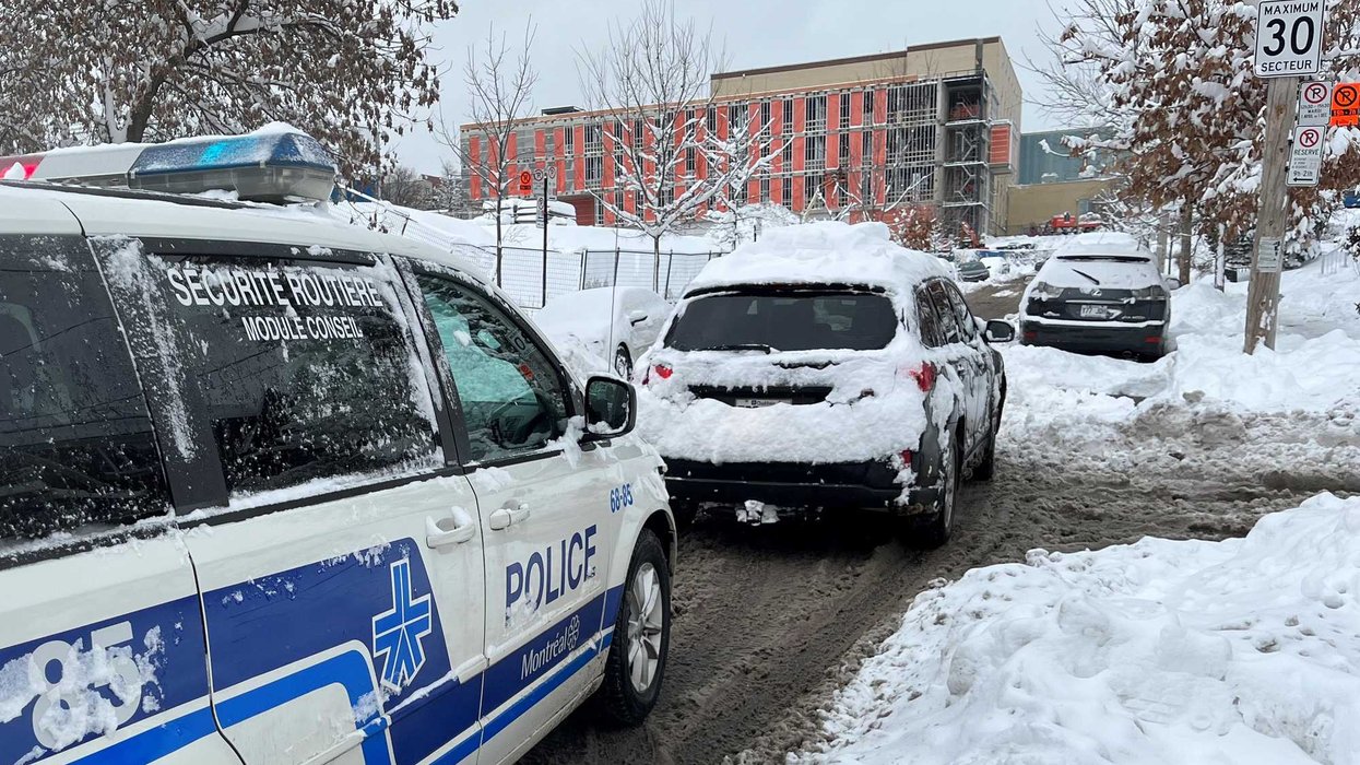 Un igloo-mobile, à Montréal.
