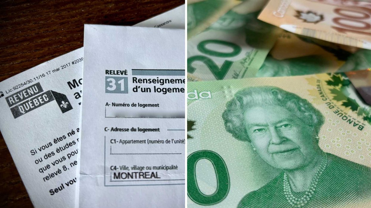 Un revenu 31. Droite : de l'argent canadien.