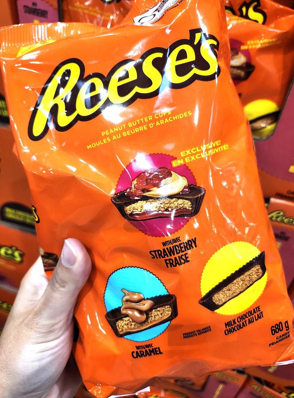 Un sac de nouvelles saveurs de Reese's.