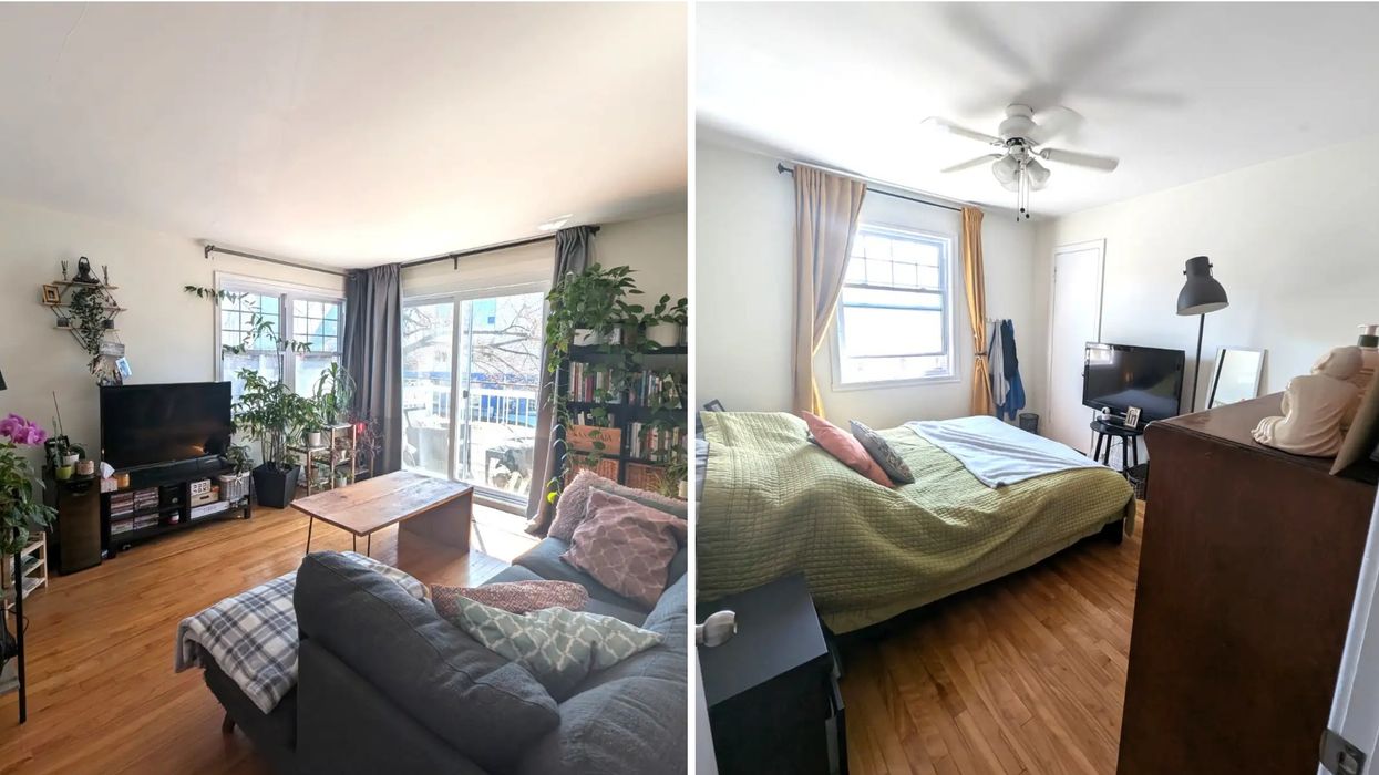 Un salon. Droite : une chambre.