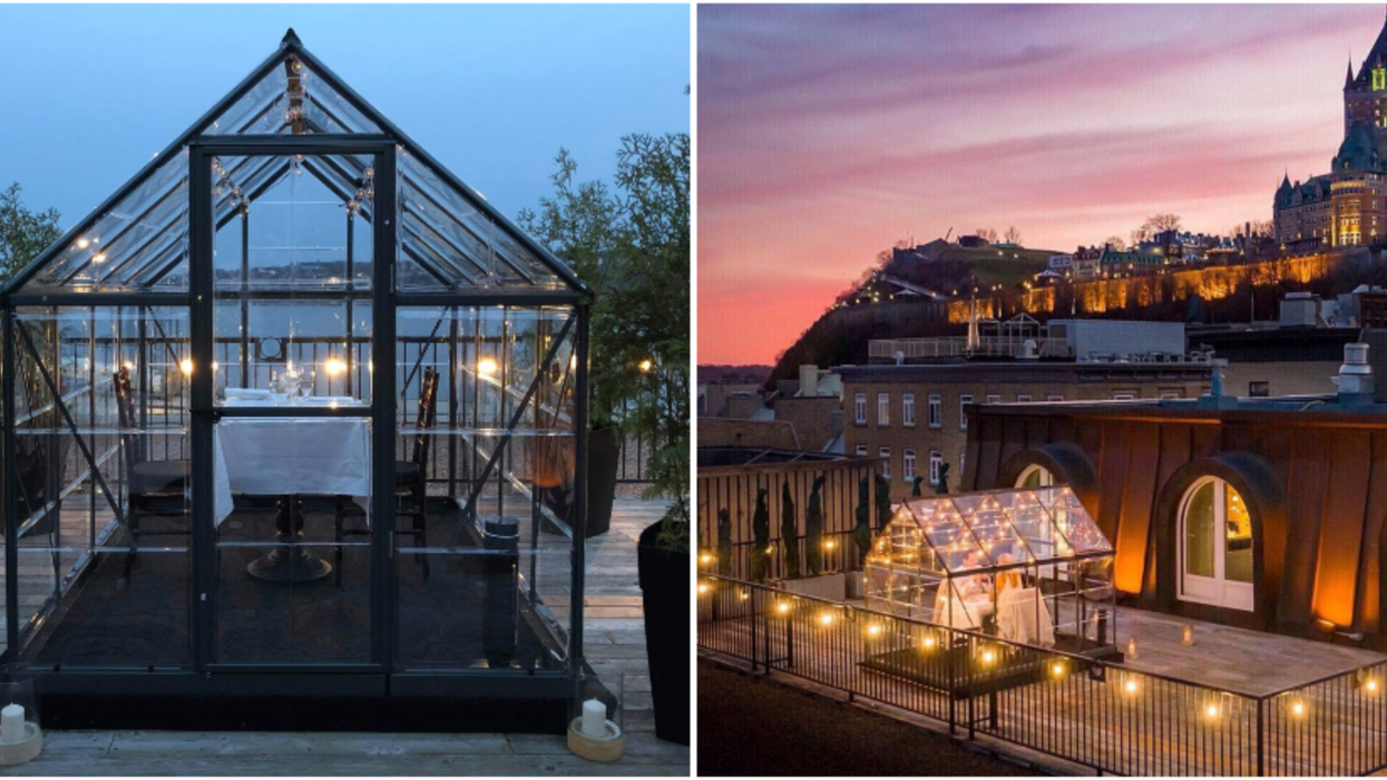 Un souper avec vue en toute sécurité sous les étoiles à l'Auberge Saint-Antoine de Québec